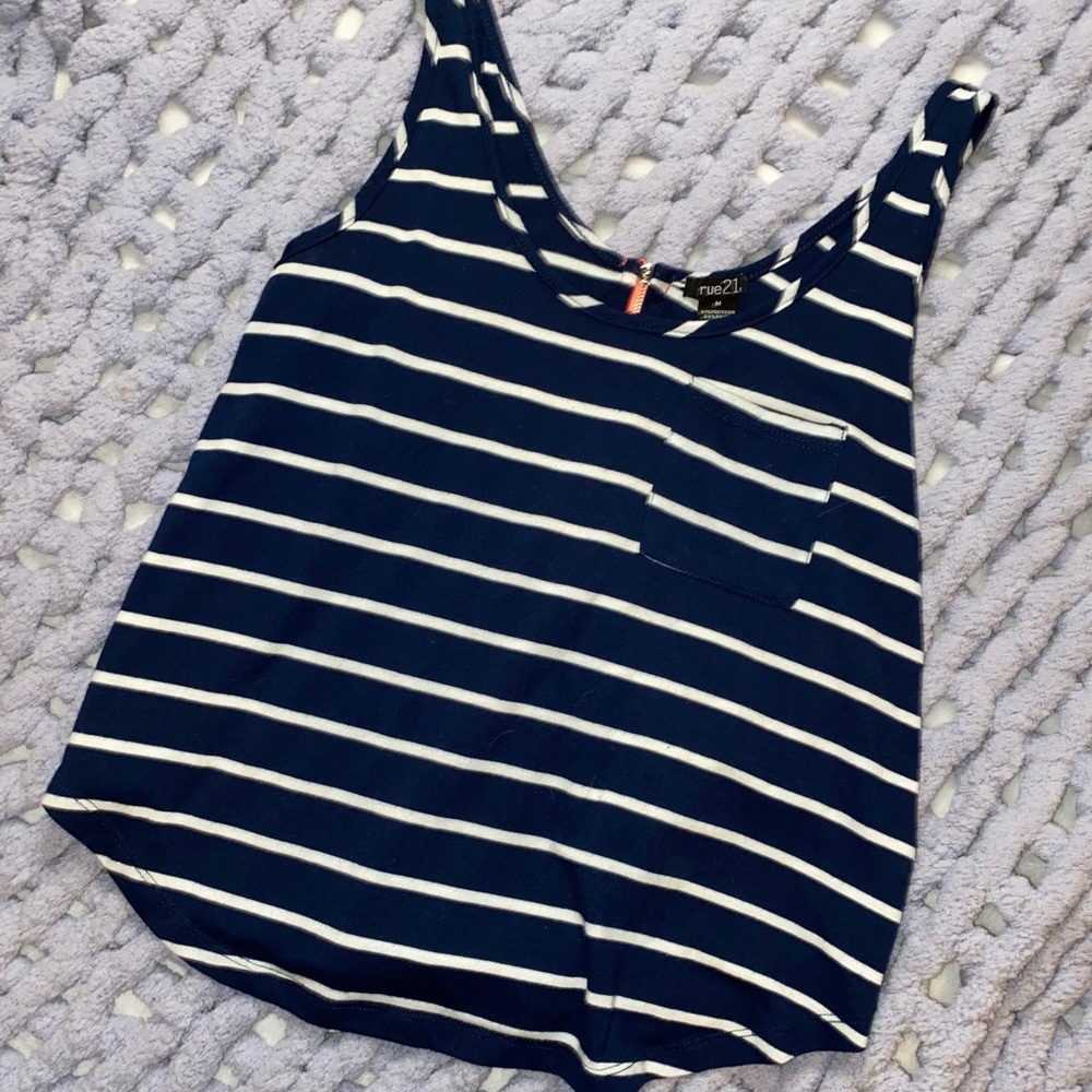 Striped rue 21 tank top